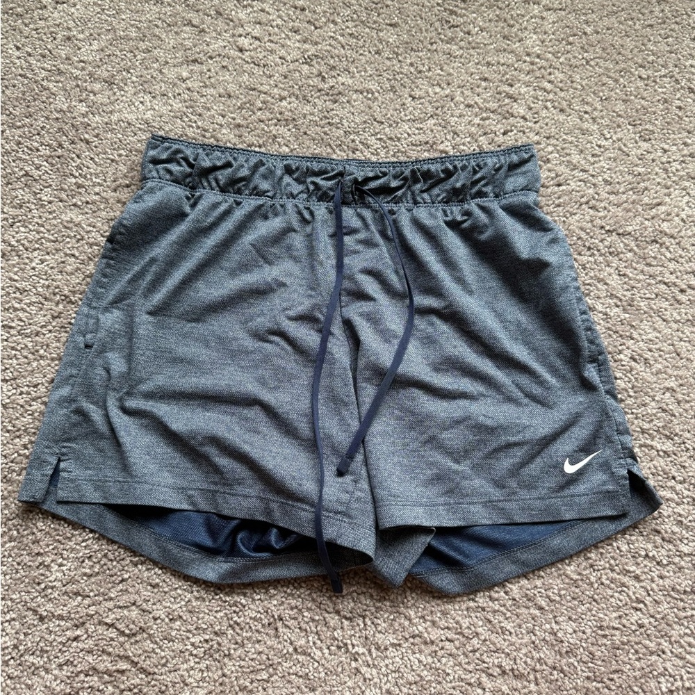 Navy Blue Nike Dri-Fit running shorts long #running